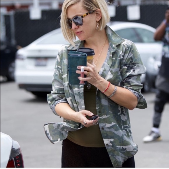 Rails Hendrick Linen Star Camo Military Jacket - Picture 5 of 8